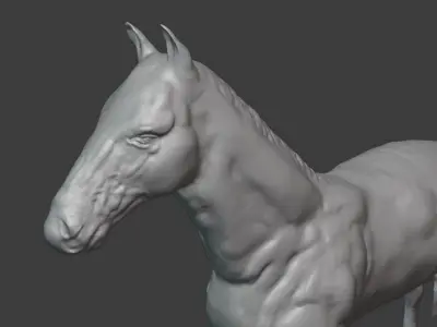 Horse realistic 3D model