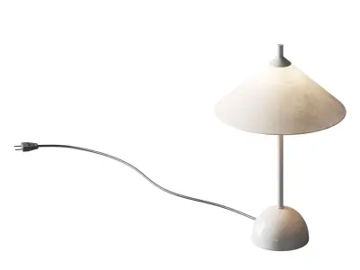 Tafellamp Vica met marmeren voet 3D model