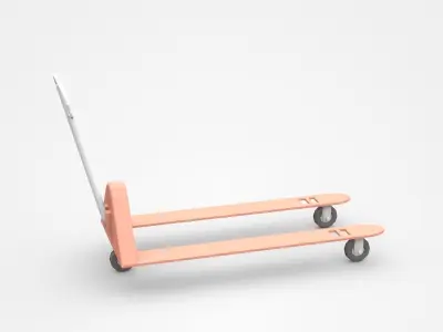 Three Wheels Red Pallet Jacket 3D model