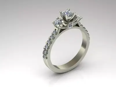 Rings 3D print model