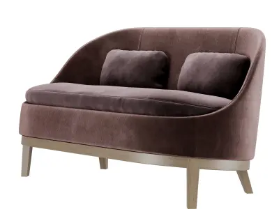 Piet Boon Collection - Belle Loveseat and armchair 3D model