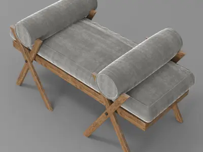 camp bench 3D model