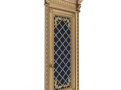 Carved Door Classic 01302 Wood Low-poly 3D model