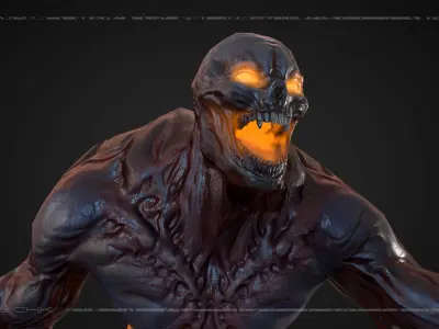 DemonGachi venom from movie unreal engine unity Low-poly 3D model