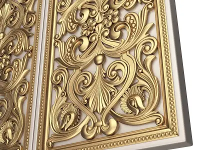 Backgammon Set 07 White Low-poly 3D model