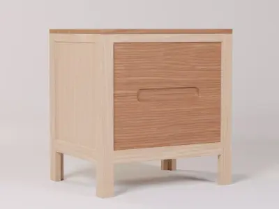 XF Bedside Table 47x37x50 Low-poly 3D model