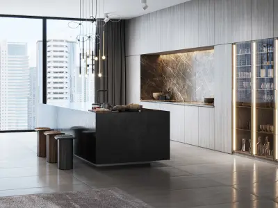 Apartment Scene for Cinema 4D and Corona Renderer 3D model