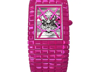 Jacob and Co Billionaire III Emerald Low-poly 3D model