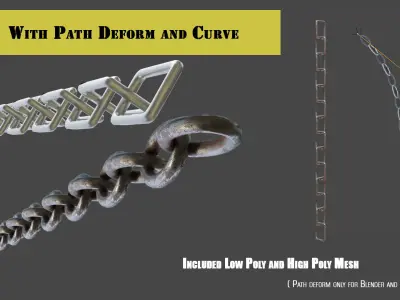 Pack Plane Chains Models PBR  3D Model Collection