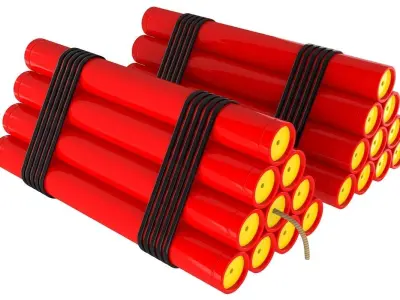 High EXPLOSIVE Symbol 3D model