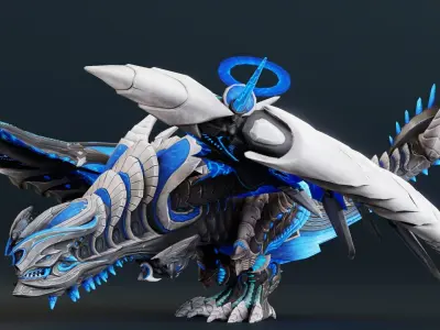 Dragon Arkus  Low-poly 3D model