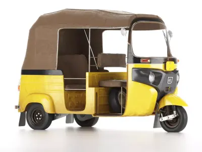 Auto Rickshaw Mini Taxi 3D model