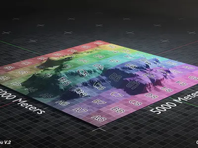 Desert Plateau Large Version 2 3D model