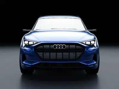 Audi E-Tron Low-poly 3D model