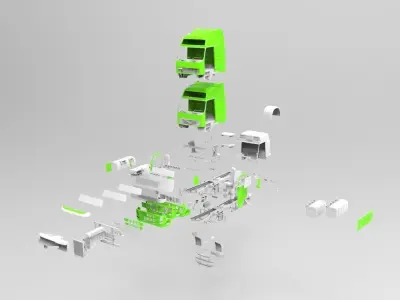 Volvo FH12 4x2 6x2-4 2012 3D model 3D model