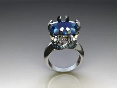 Ring Cushion Square 3D print model