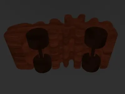 The wood car 3d model  3D print model