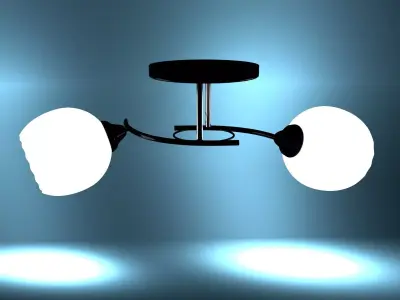 ceiling lamp for a luxury home 3D model