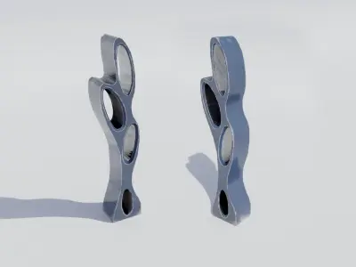 Big Sculptures 01 Unity Asset Low-poly 3D model