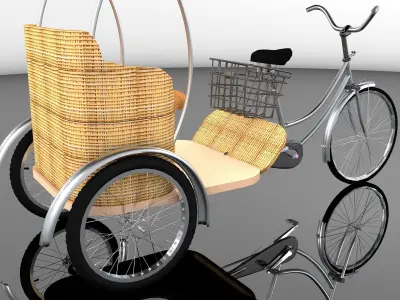 Bike Rickshaw 7 - 4K 3D model