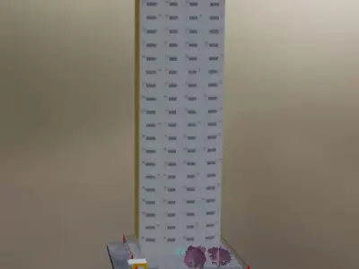 Modelo 3d de edificio brasileiro para jogos Low-poly 3D model