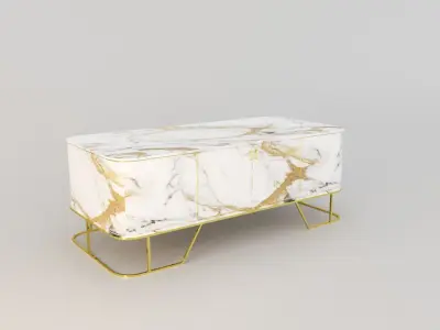 Luxury central tables 3D model