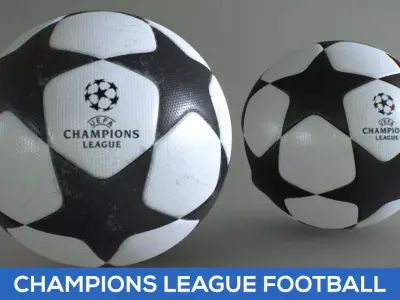 Champions League Football 3D model