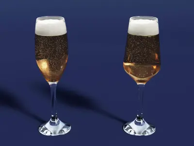 Drink Glass - Champagne 3D model