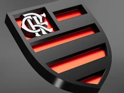 Clube de Regatas do Flamengo logo 3D print model