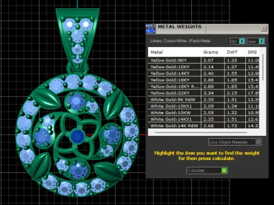 PREIOUS DESIGN PENDANT 3D PRINTABLE MODEL  3D print model