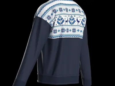 Christmas Male longsleeve 3D model