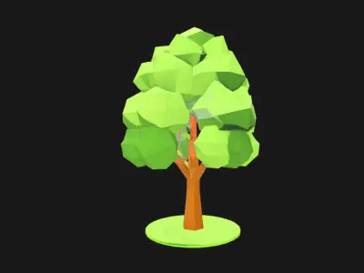 Low Poly Tree - Game Ready 3D Model for Environments Low-poly 3D model