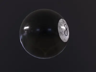 Pool Ball 3D Model Low-poly 3D model