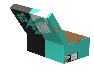 Nike Shoe Box PBR 10 Low-poly 3D model