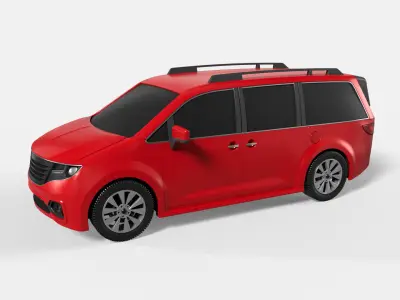 Minivan Car 3D model