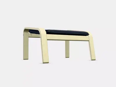 POANG Footstool 22 Low-poly 3D model