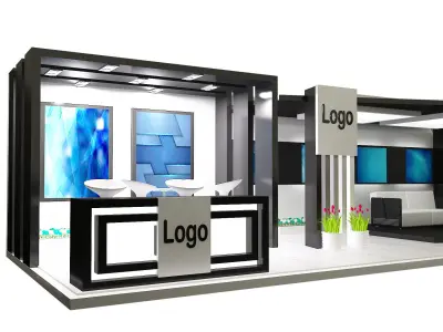 Booth Exhibition Stand a326a 3D model