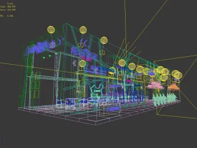 Exhibition - Area - 18X8-3DMAX2009-010 3D model