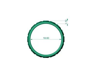 ring diamond 3D print model