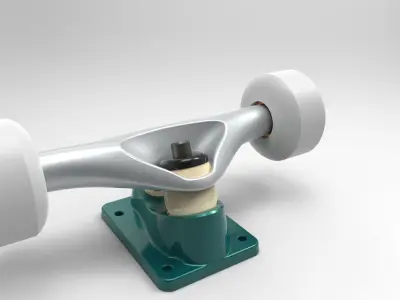 TRUCK ASSEMBLY of skateboard Free 3D model