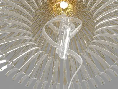 Carousel Chandelier 3D model