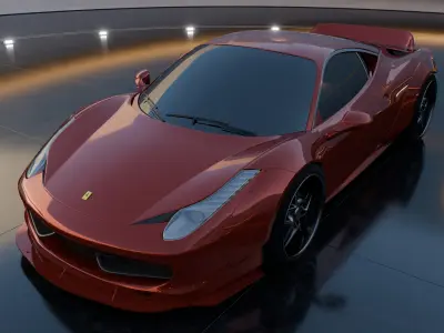 Ferrar 458 SuperCar 3D model