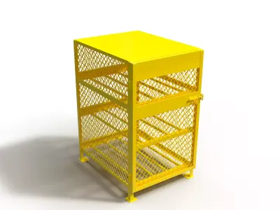 3D model of a box for a gas cylinder 3D model