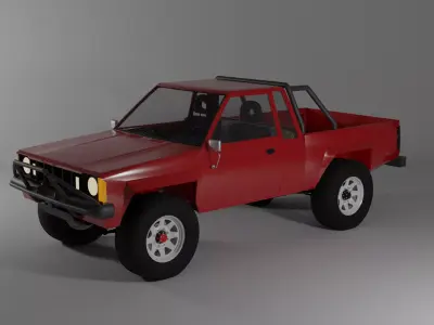 Offroad Truck Free low-poly 3D model