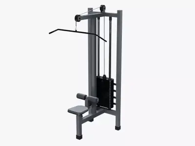 Lat Pulldown Machine Low-poly 3D model