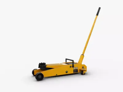 Hydraulic Car Jack Low-poly 3D model