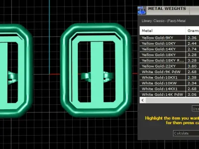 MOISSANITE STUD EARRING 3D PRINTABLE MODEL 3D print model