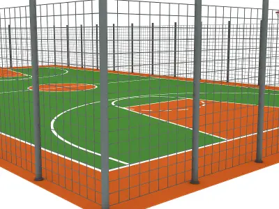 Basketball Court 3D model