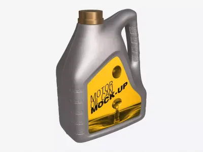 Motor Oil Can Mockup 3D model