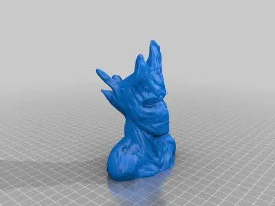 Groot resculpt HD 52mb Free 3D print model
